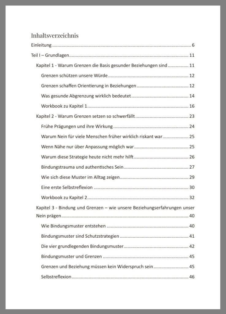 Inhaltsverzeichnis E-Book: Warum kann ich nicht Nein sagen?