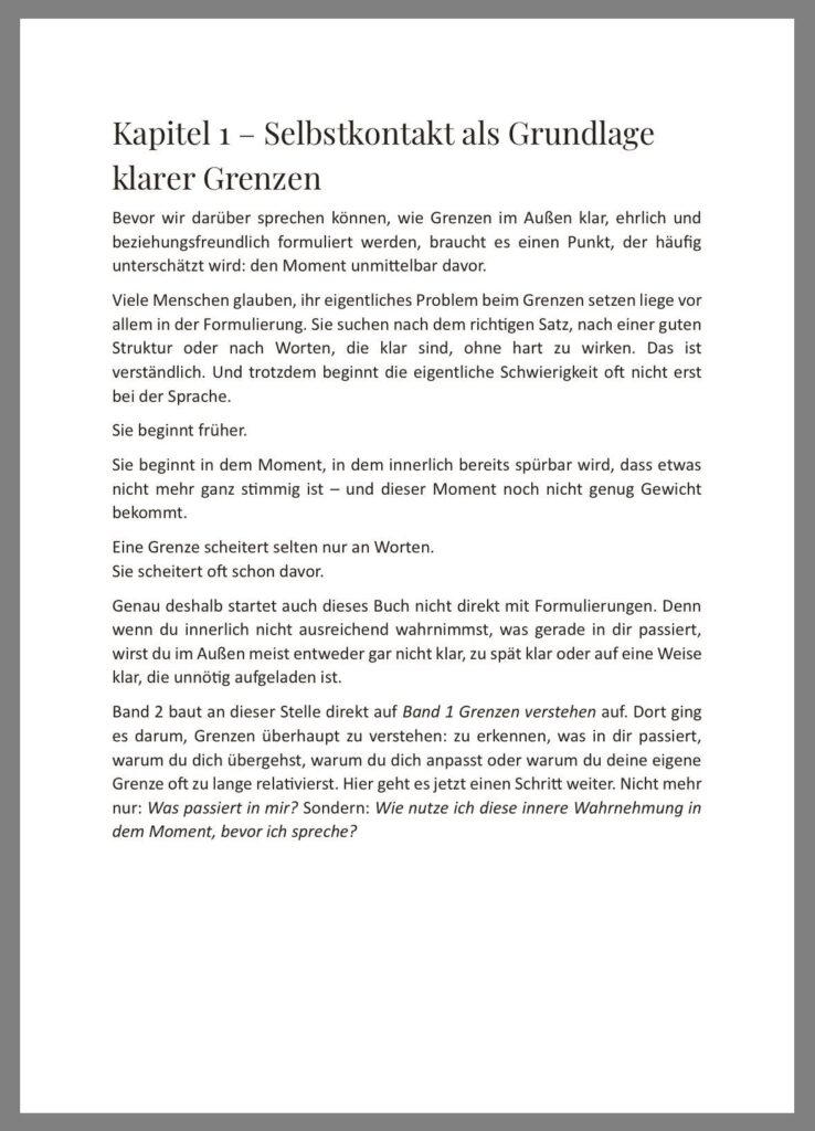 Leseprobe E-Book: Grenzen setzen und Nein sagen lernen