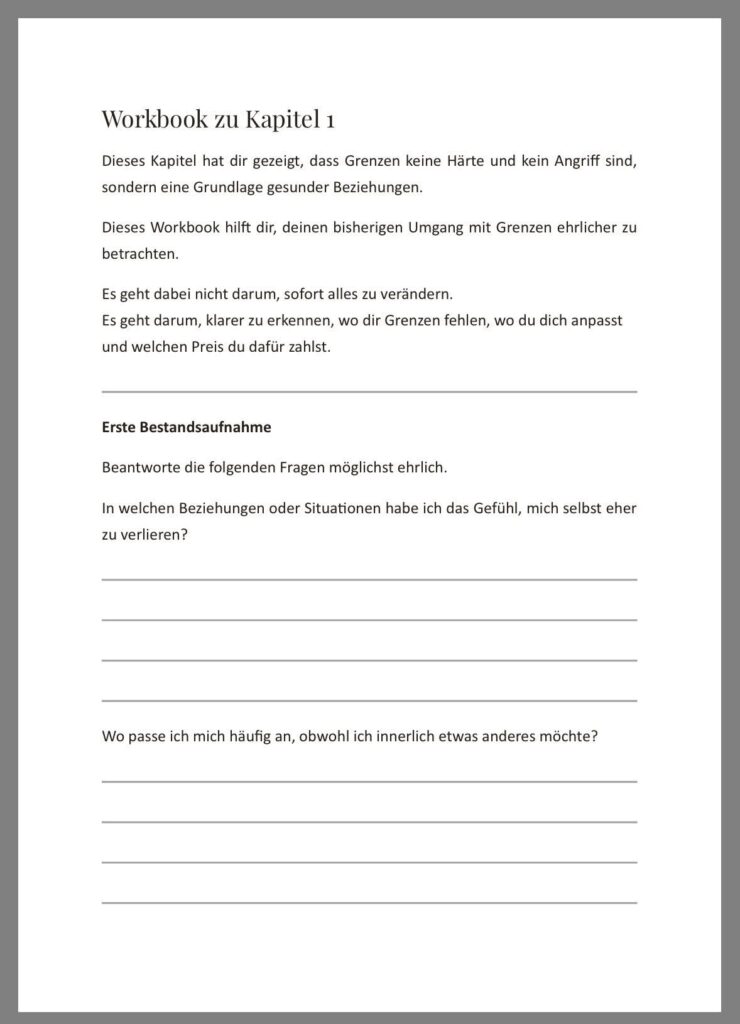 Workbook E-Book: Warum kann ich nicht Nein sagen?