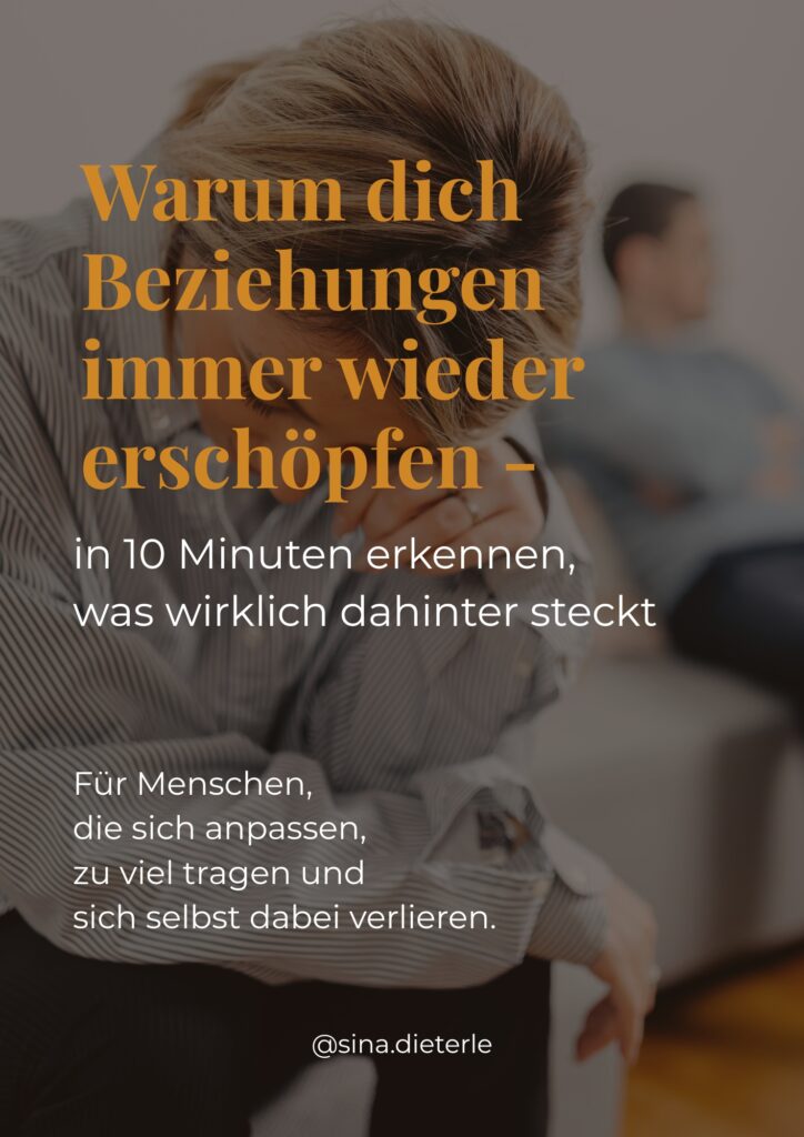 Warum dich Beziehungen immer wieder erschöpfen