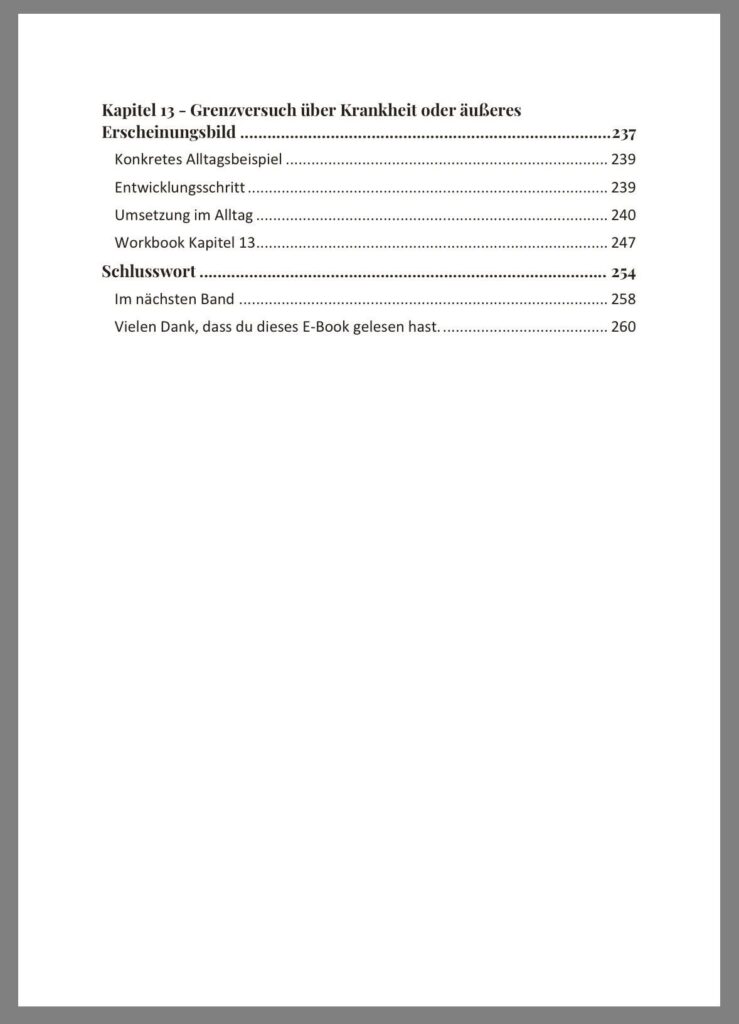 Inhaltsverzeichnis Grenzen setzen in Beziehungen bei Anpassung und Selbstverlust