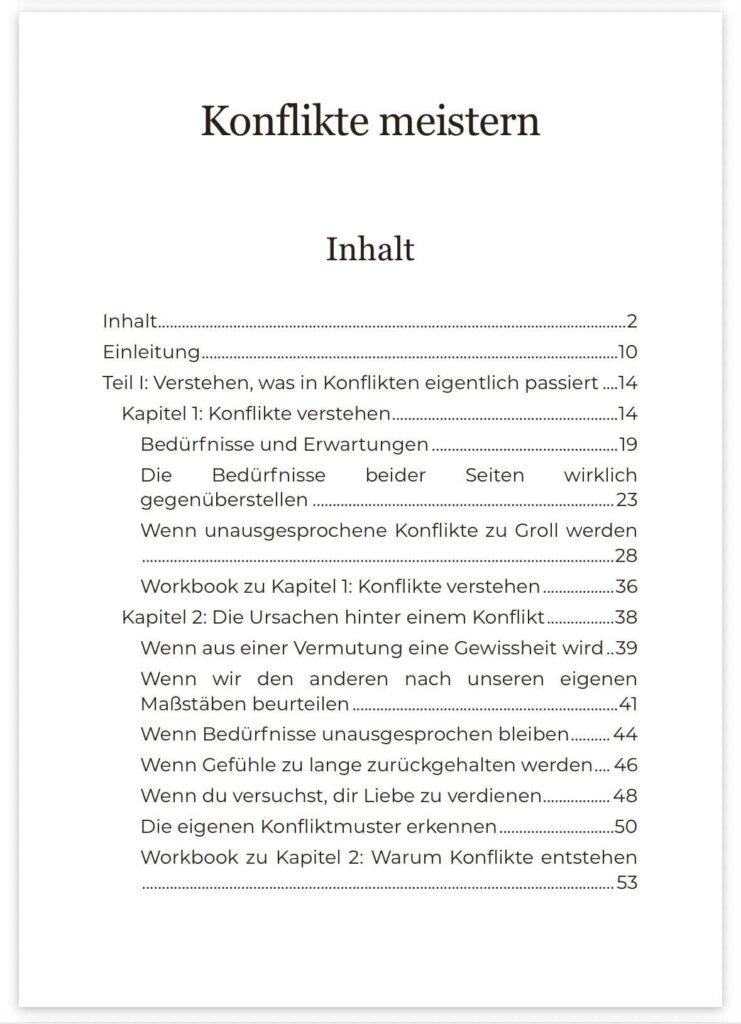 Inhaltsverzeichnis