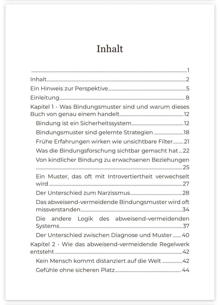 Inhaltsverzeichnis