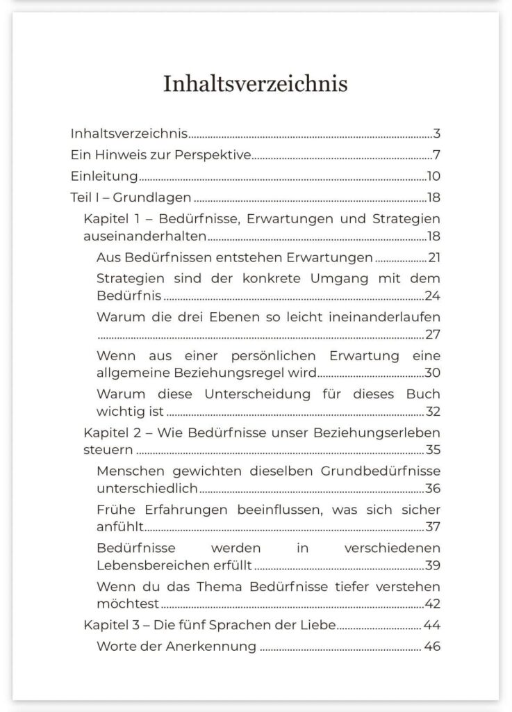 Inhaltsverzeichnis
